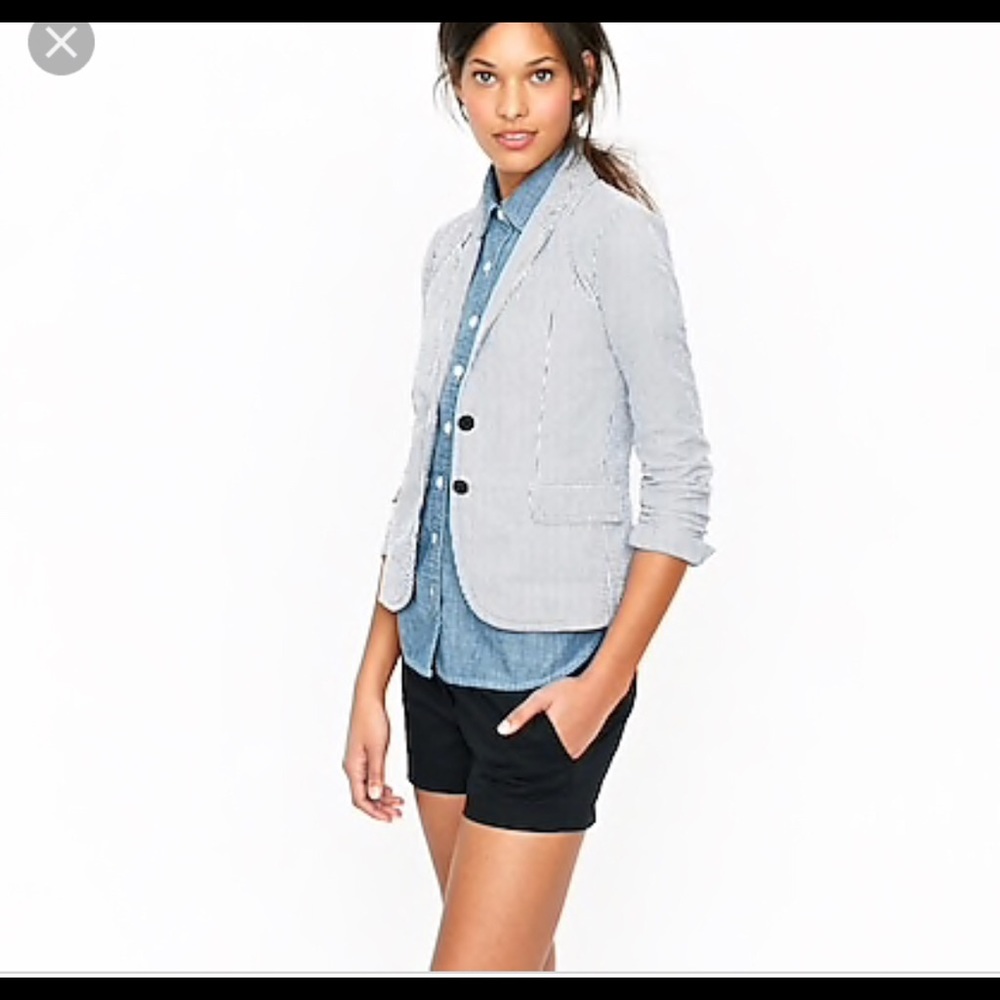 Jcrew seersucker schoolboy blazer